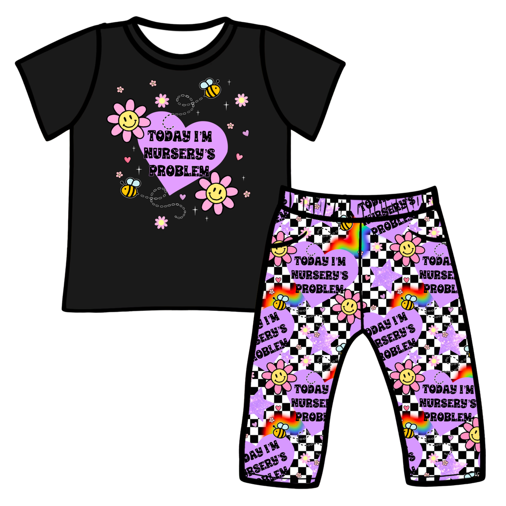 Nursery's Problem Graphic Tee T-shirt & Bottoms Set