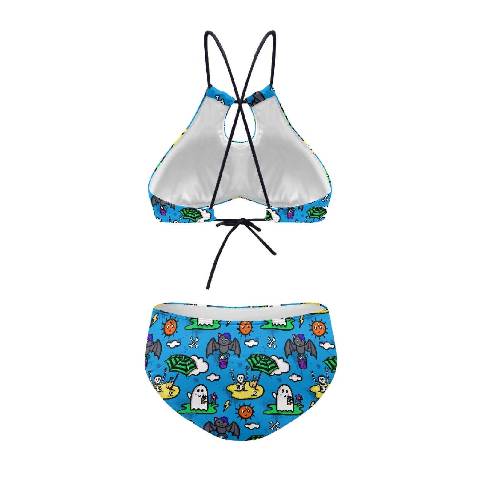 Cross Back Strapy Bikini - up to 6xl