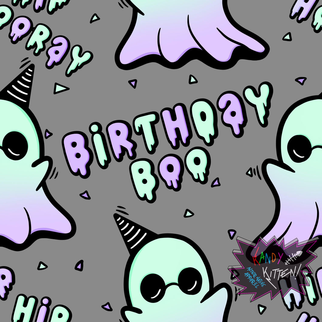 Grey Birthday Boo