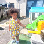 Gathered Pinafore Dress