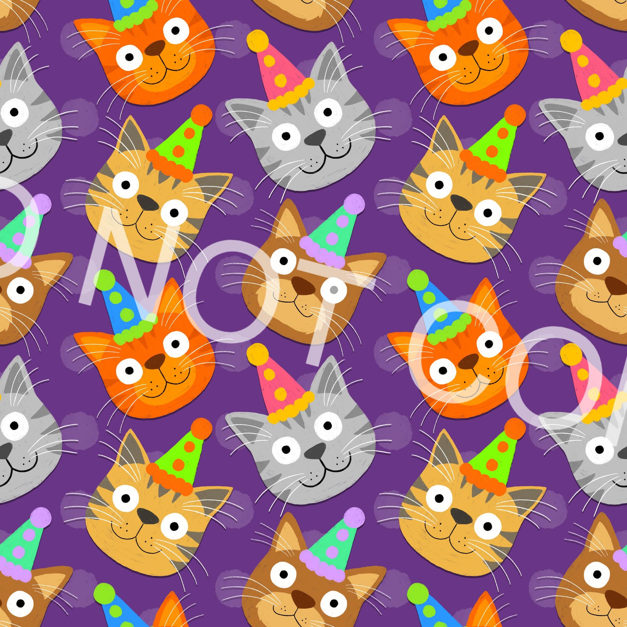 Party Cats Purple