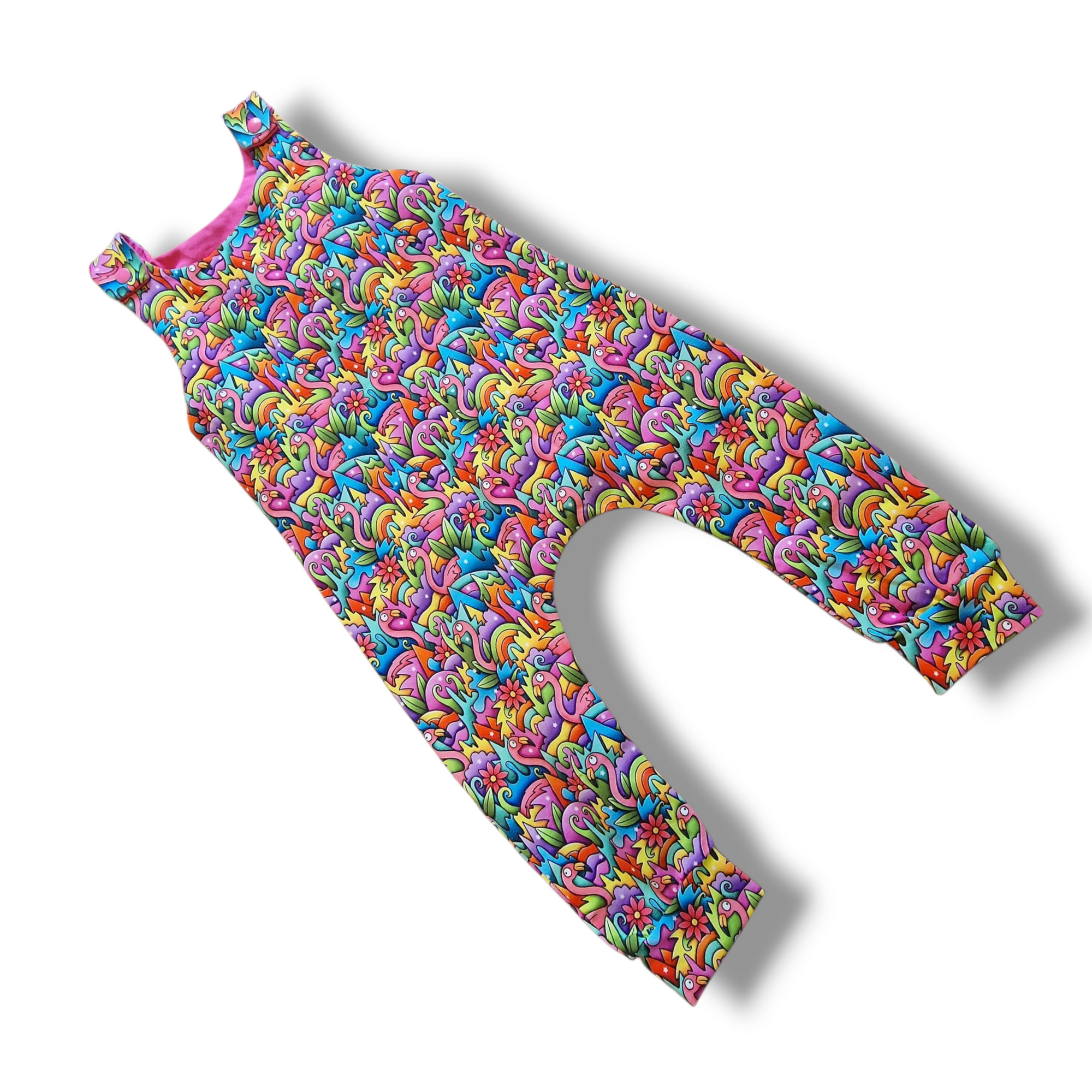 Flamingo Mash Overitalls