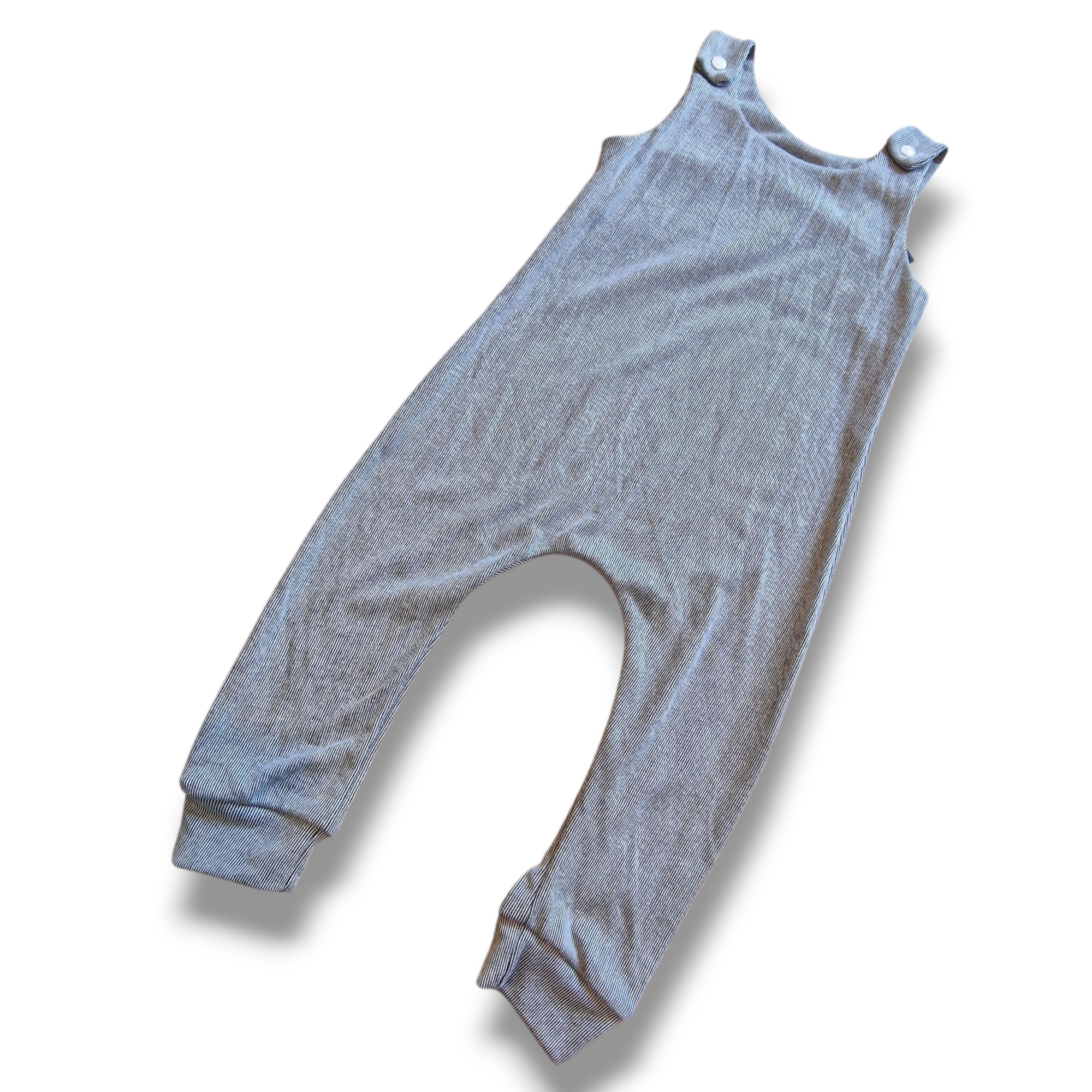 Navy Pin Stripe Overitalls