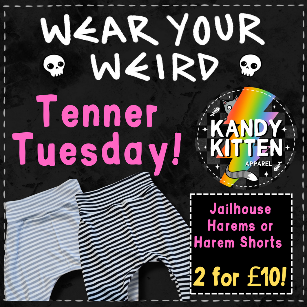 Tenner Tuesday - Jailhouse Harems & Harem Shorts