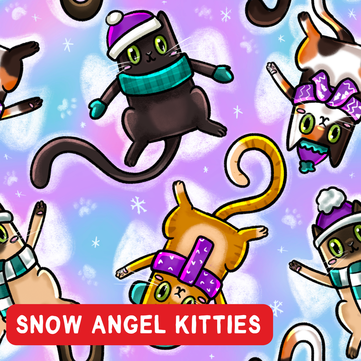 Snow Angel Kitties