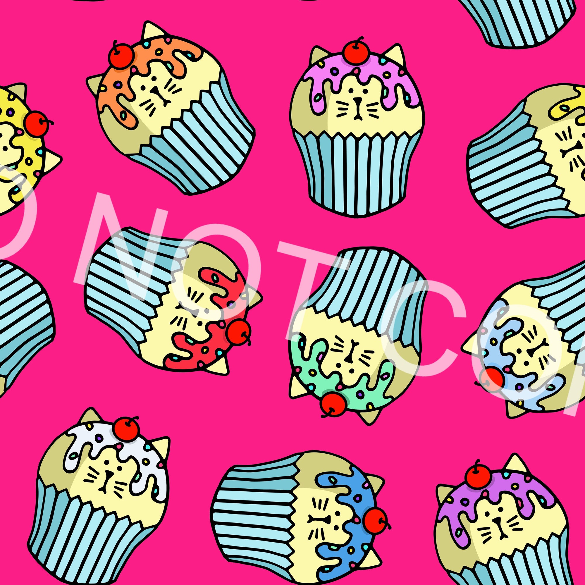Cupcake Cat Pink