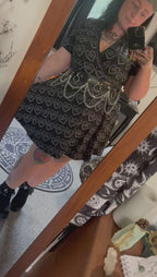 Crossover V neck Adult Dress