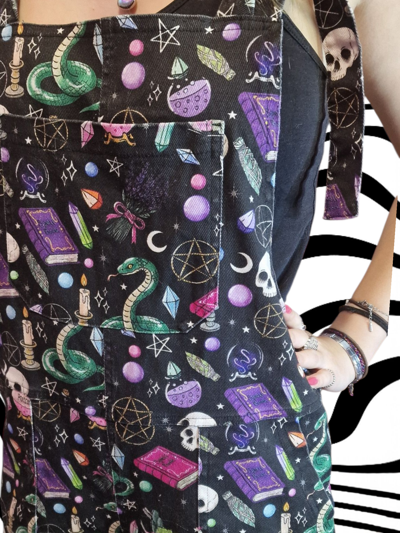 Witchy Bits in stock 'Lola' Alternative Dungarees