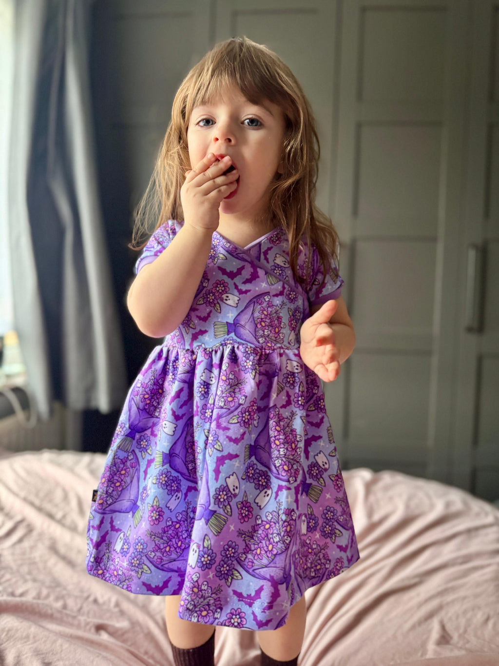 Girls Crossover Dress and Peplem Top