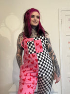 The Jodie Dungs - Check/Heart Dungarees Special Offer