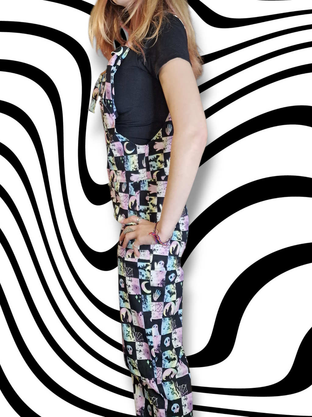 Irrides Check Dungarees in stock 'Lola' Alternative Dungarees