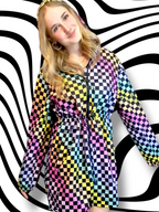 Rainbow Check Adult Pac-a-Mac