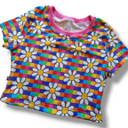 Cropped Ladies Basic Fitted Tee