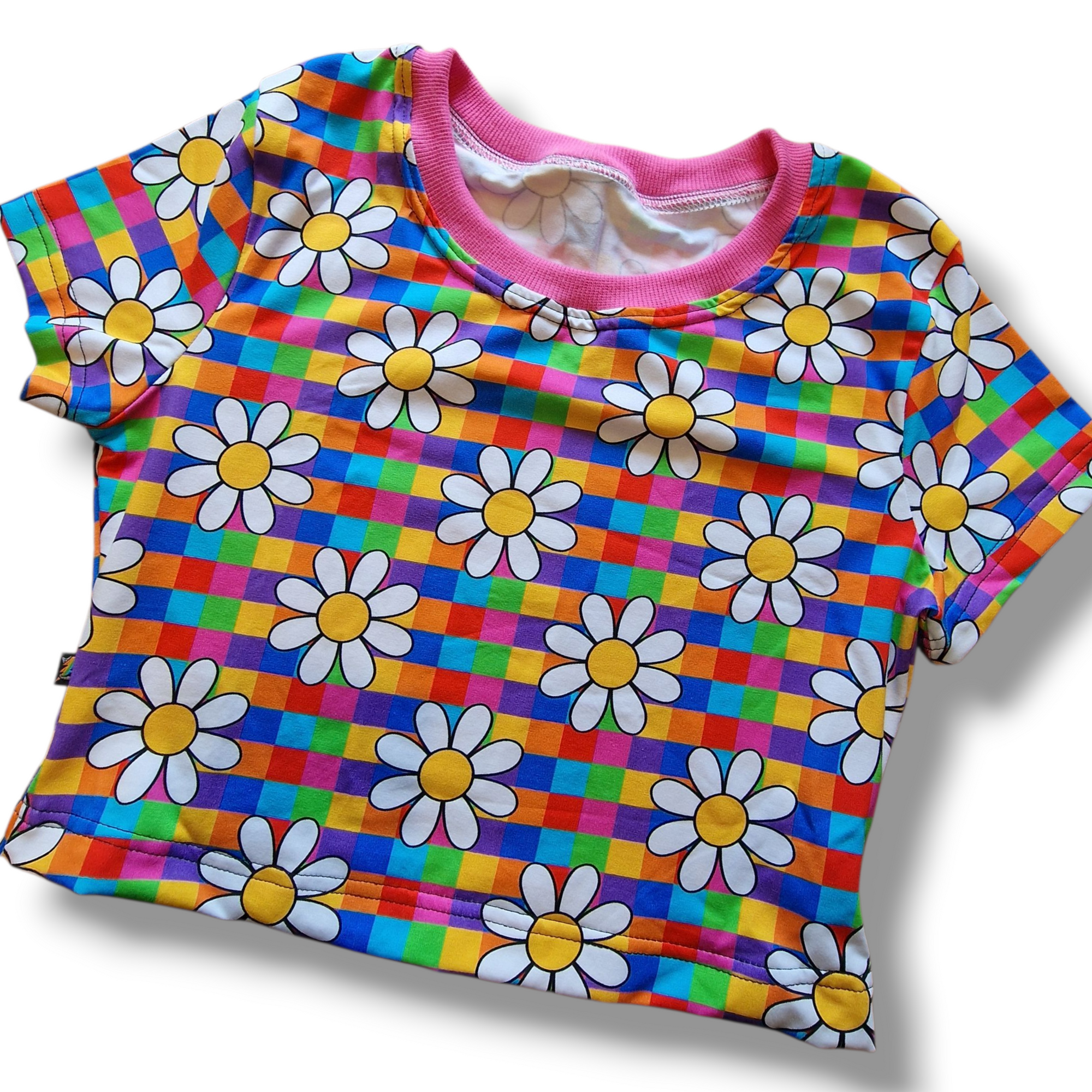 Cropped Ladies Basic Fitted Tee