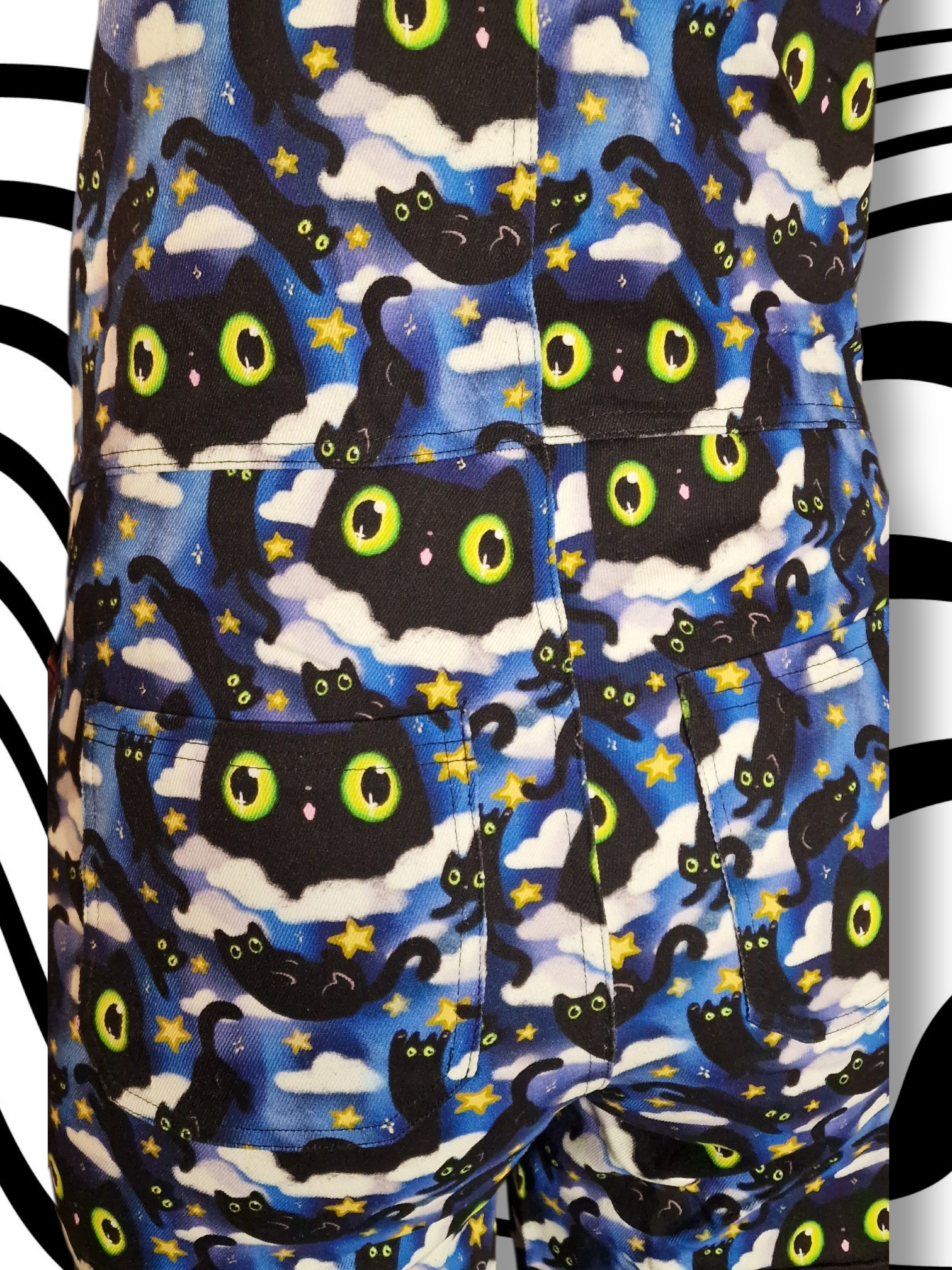 Void Cats Dungarees in stock 'Lola' Alternative Dungarees