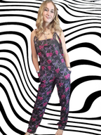 Cherry Skulls in stock 'Lola' Alternative Dungarees