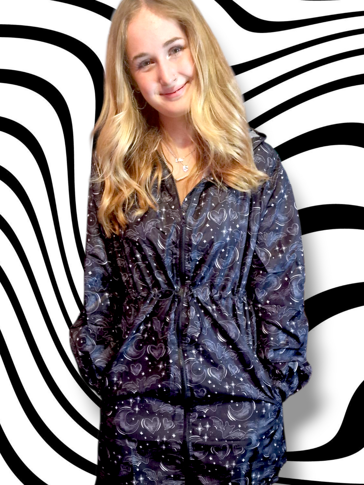 Bat Print Adult Pac-a-Mac