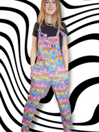 Magic Mushroom Dungarees in stock 'Lola' Alternative Dungarees