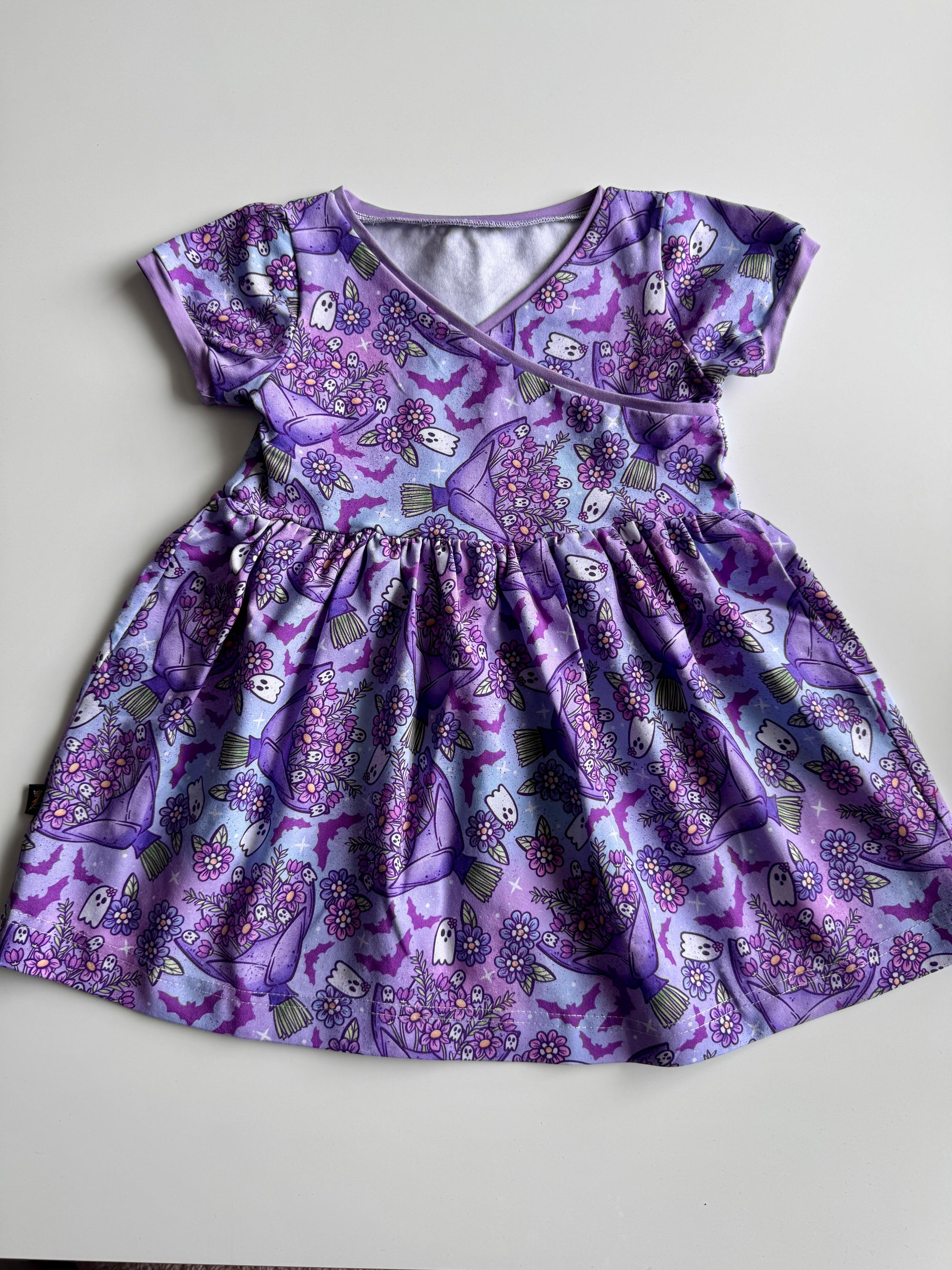 Girls Crossover Dress and Peplem Top