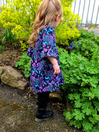 Girls Bell Sleeve Dress