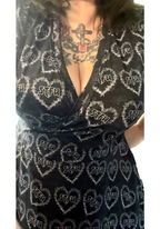 Crossover V neck Adult Dress