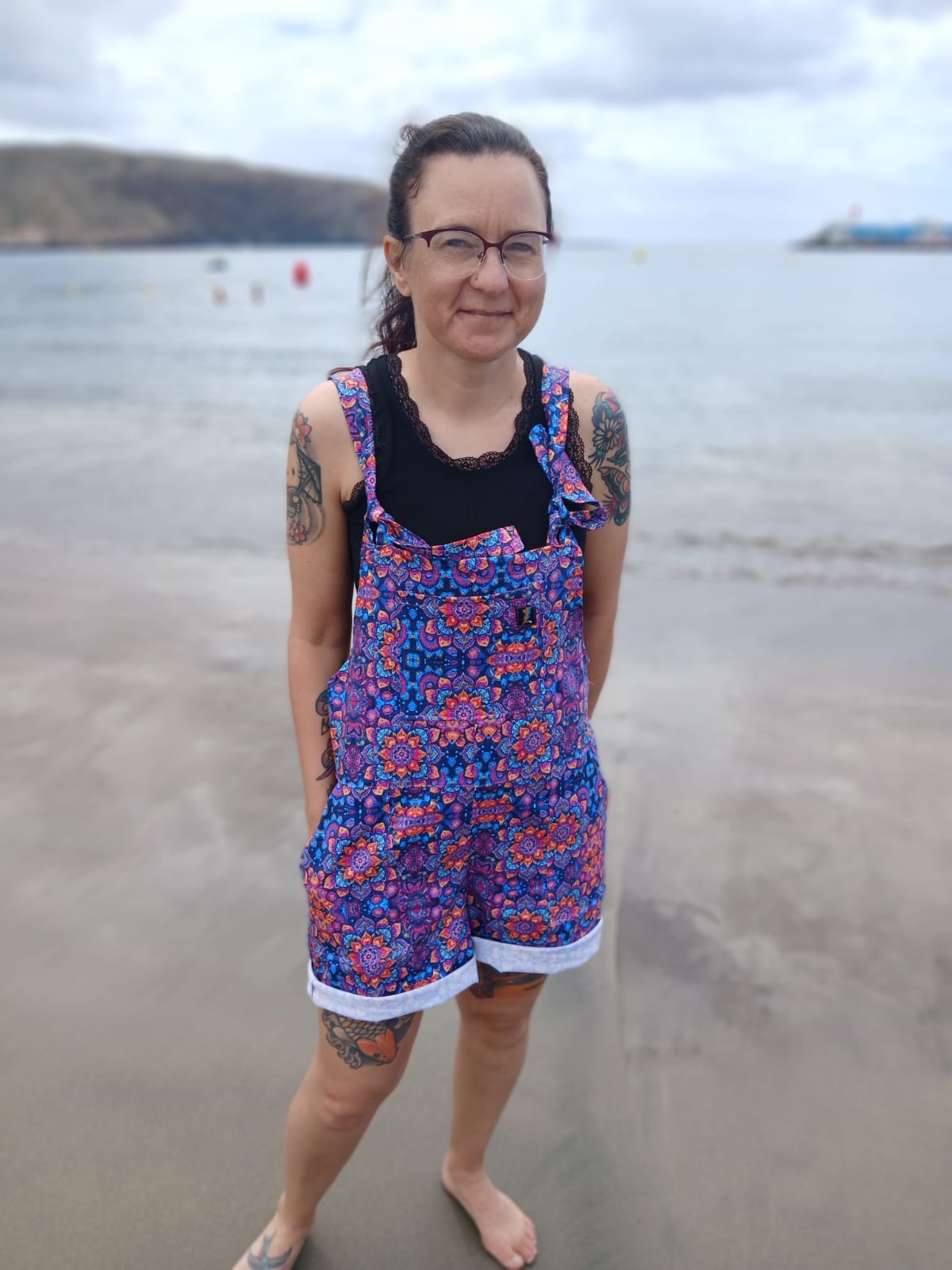 Handmade Adult Shorty Dungarees