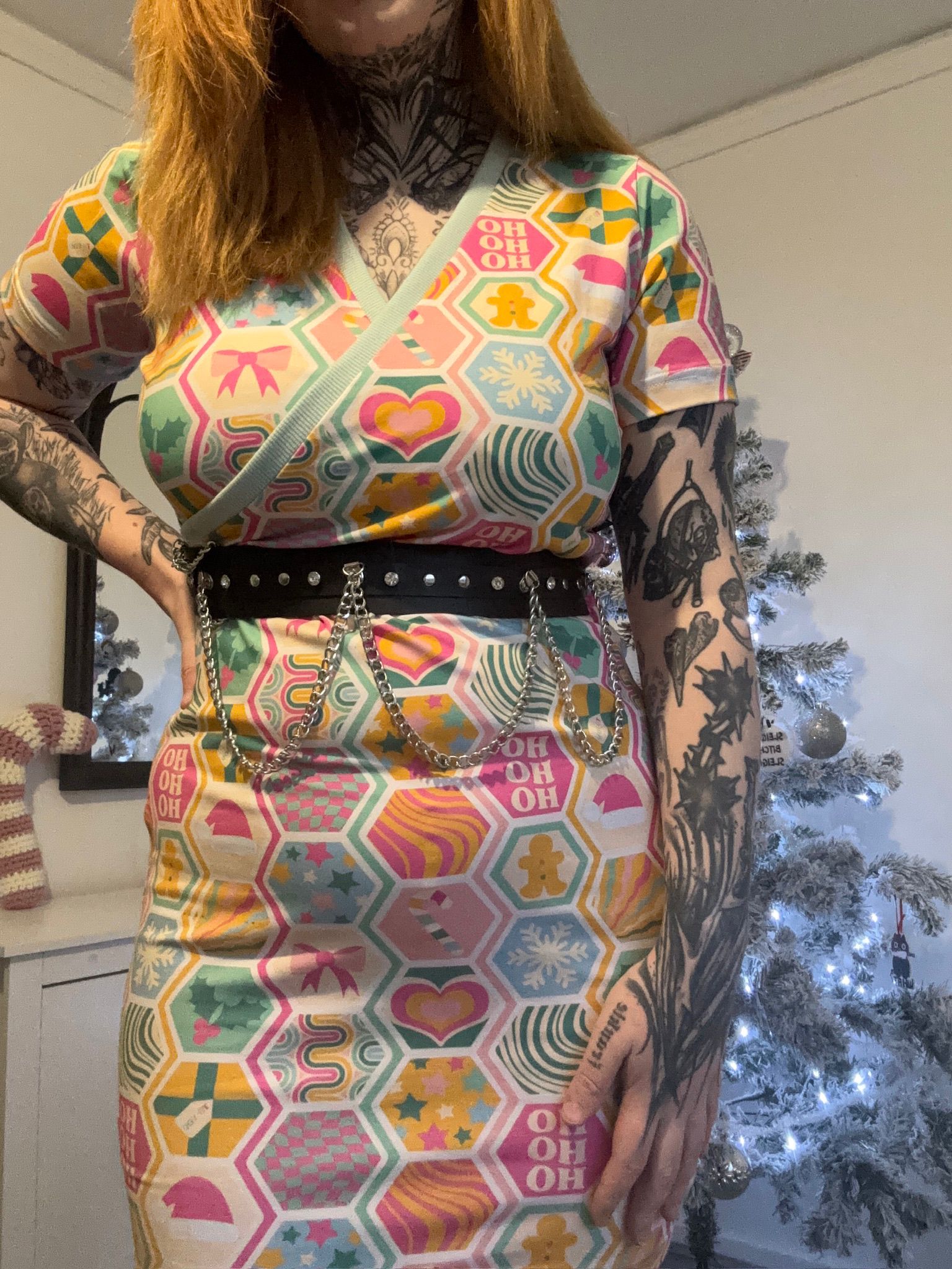 Crossover Bodycon Dress