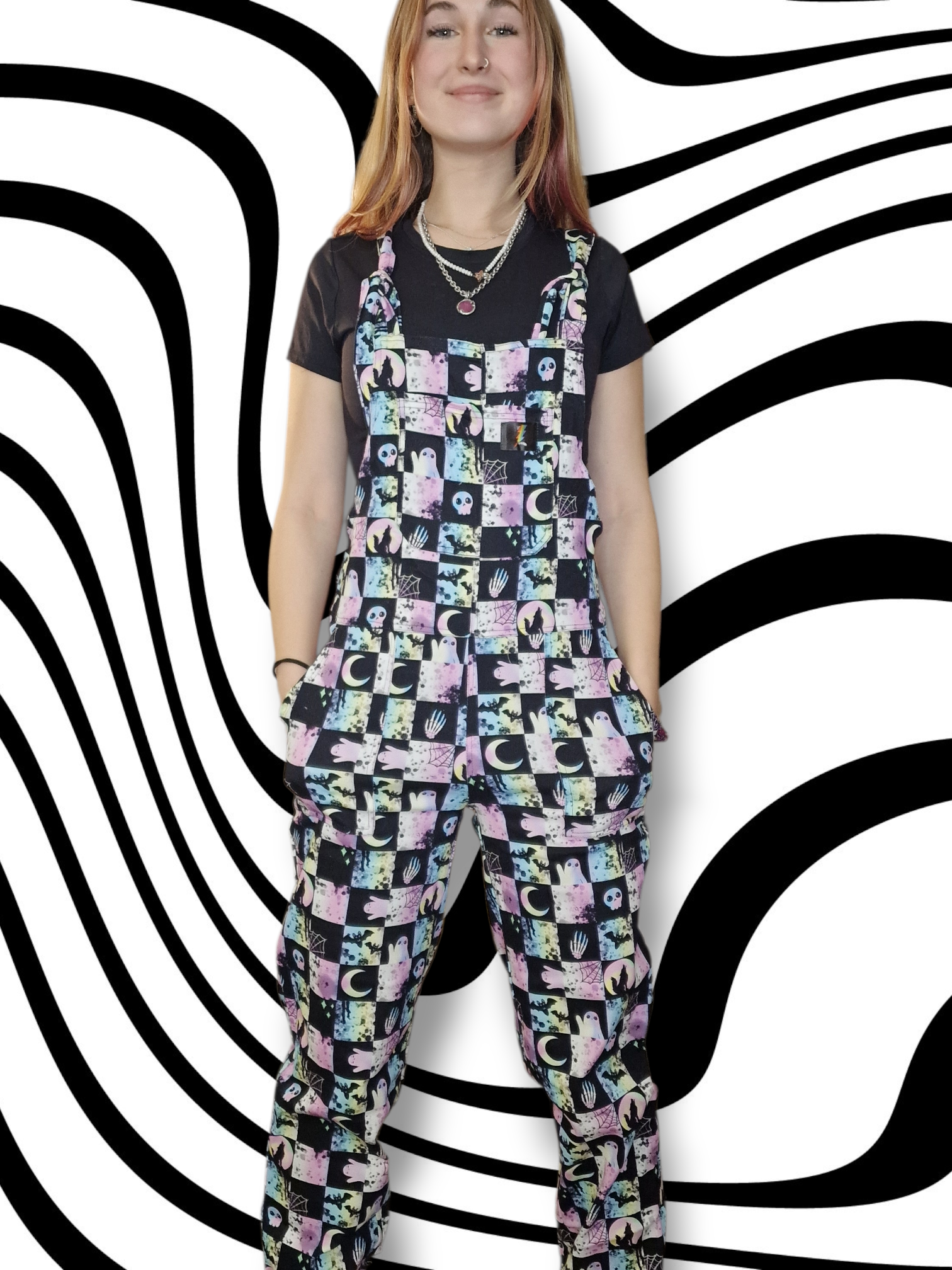 Irrides Check Dungarees in stock 'Lola' Alternative Dungarees
