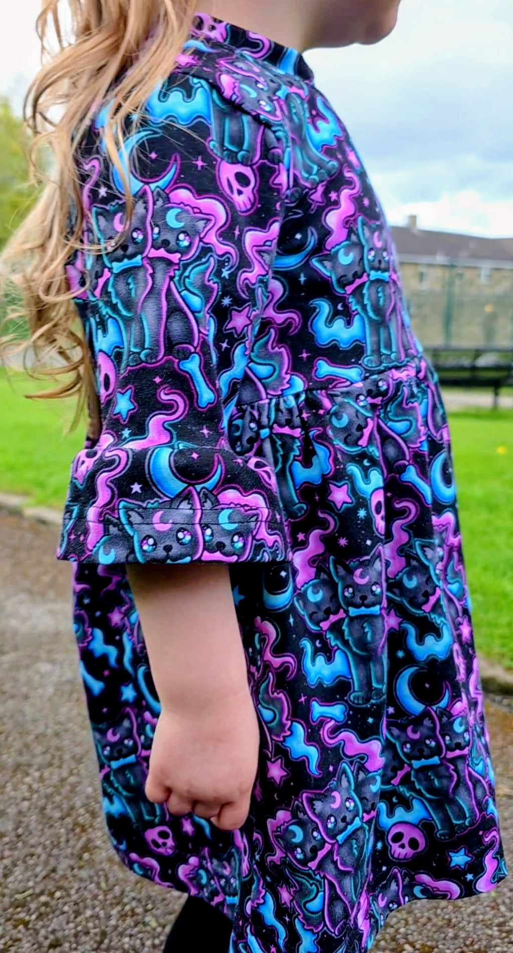 Girls Bell Sleeve Dress