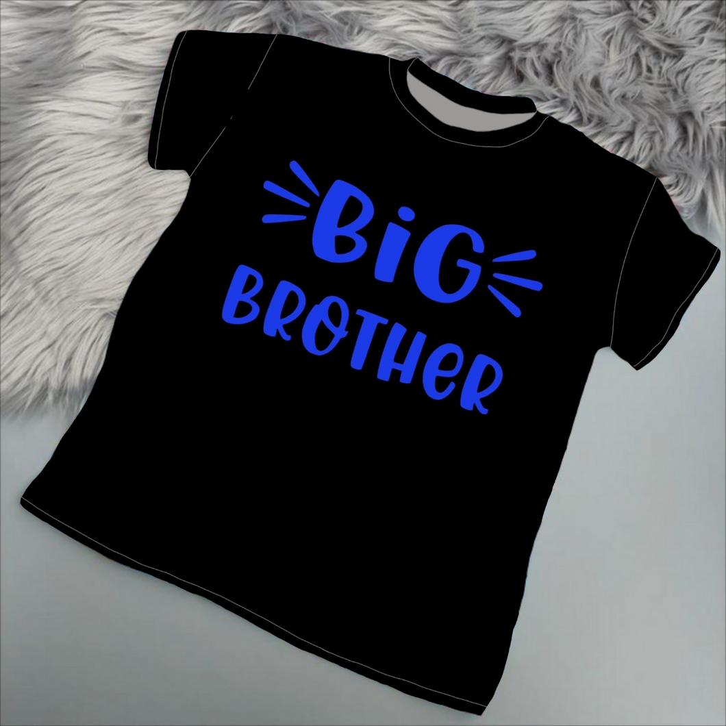 'Big Brother' Black Vinyl Tees