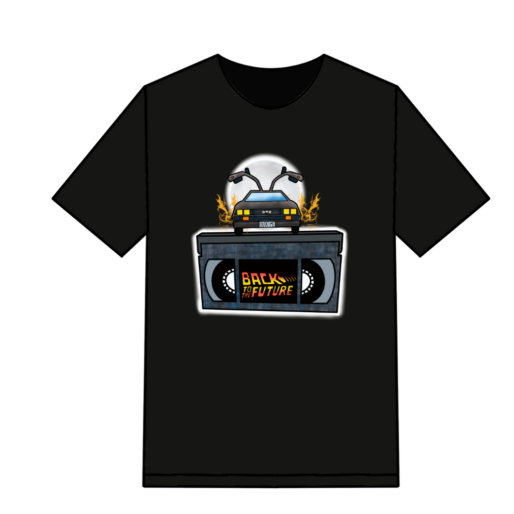 Back to the Future- Classic 80s movie VHS Tape T-shirts