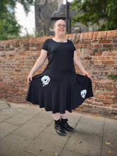 Load image into Gallery viewer, Ladies Plain Twirly Skirts with optional Vinyl Skull
