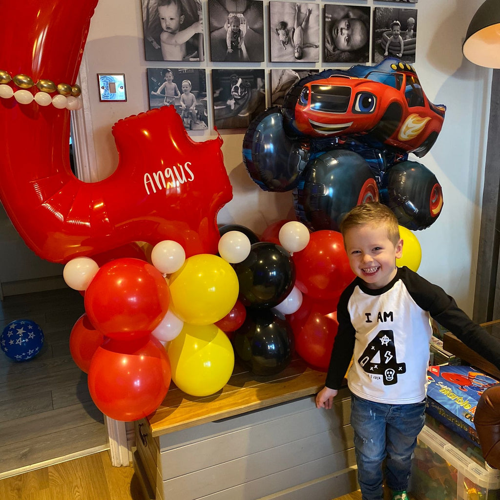 Kids birthday vinyl print Raglan T-shirt