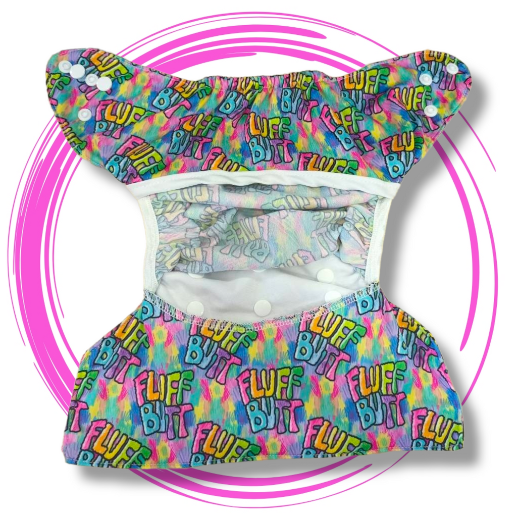 Nappy Wrap / Cover  - 'Fluff Butt'