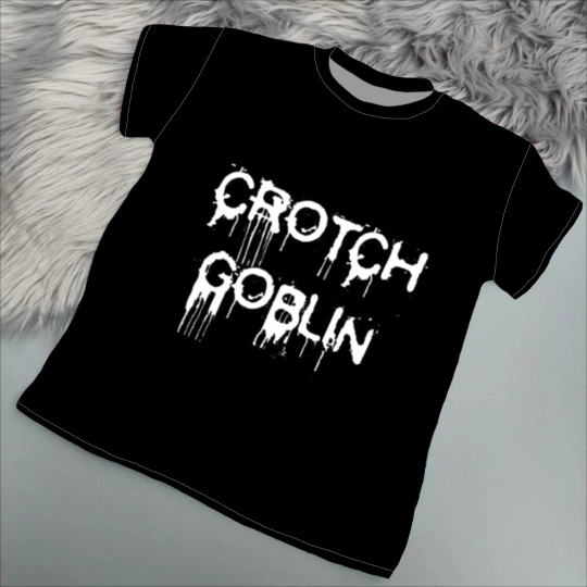 'Crotch Goblin' Black Vinyl Tees